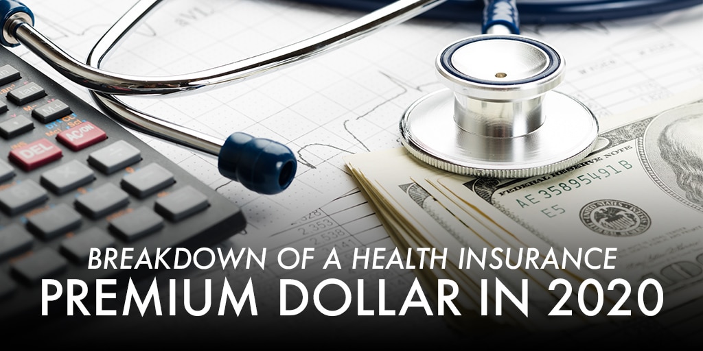 Breakdown of a Health Insurance Premium Dollar In 2020